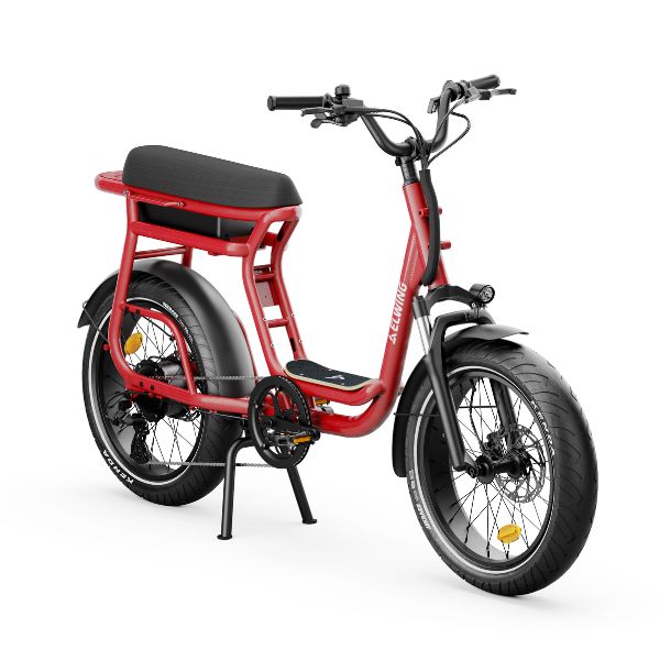 Ritmic Yuvy 2 rouge, vélo électrique cargo robuste équipé de freins à disque hydrauliques à Lille chez WAP 