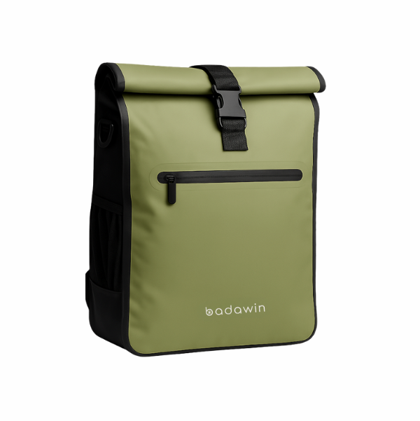 Sacoche de vélo imperméable Badawin verte